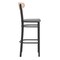 Flash Furniture Gray Vinyl Seat Barstool with Natural Wood Back XU-DG6V6GYV-NAT-GG - alternate 3